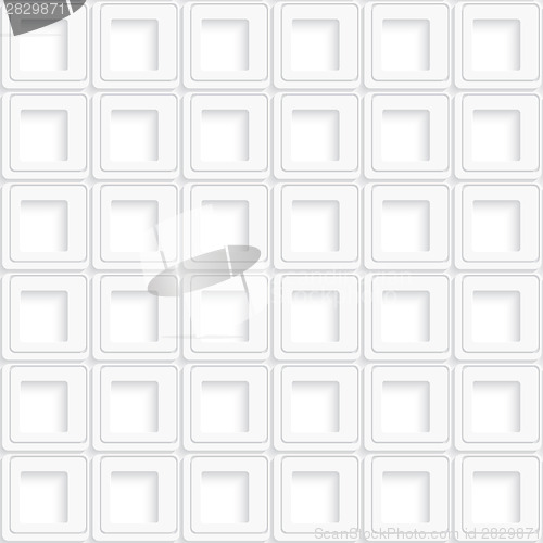 Image of White square abstract