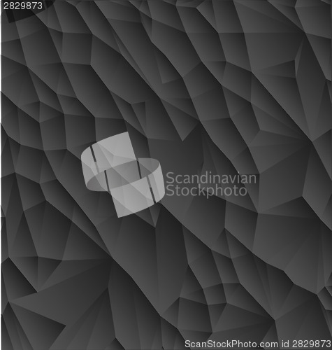 Image of Abstract black polygonal simple