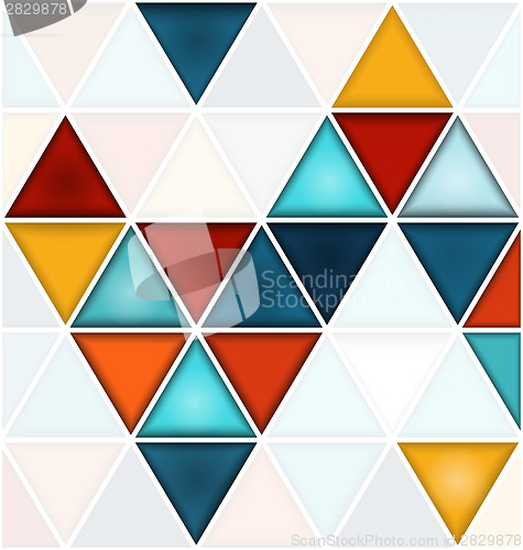 Image of Triangles background with white copy space