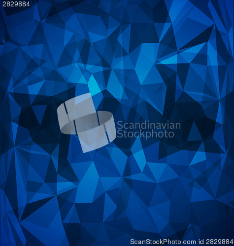 Image of Abstract blue polygonal