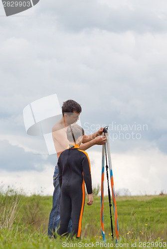 Image of Windsurfing lesson