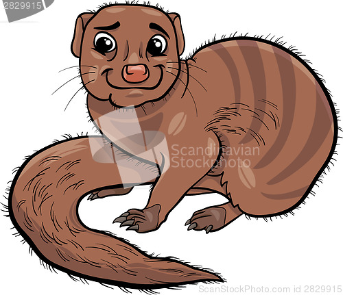 Image of mongoose animal cartoon illustration