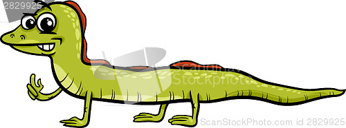 Image of lizard reptile cartoon illustration