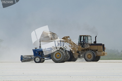 Image of Tractor and wheel loader