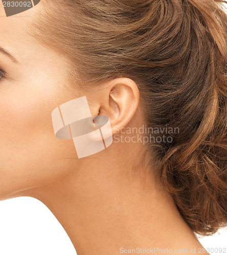 Image of close up of woman ear