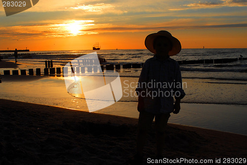 Image of Sunset at the seaside