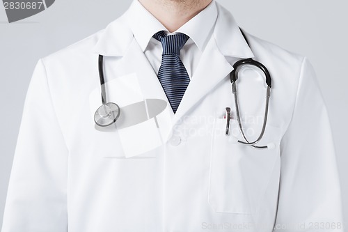 Image of male doctor with stethoscope