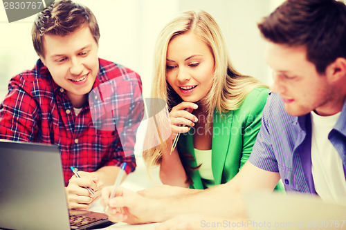 Image of group of students studying at school