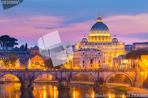 Image of View at St. Peter's cathedral in Rome, Italy