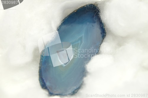 Image of Agate mineral on felt