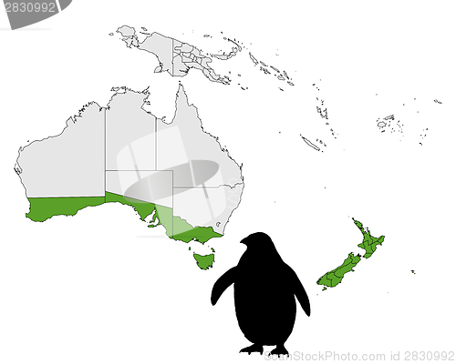 Image of Little penguin range