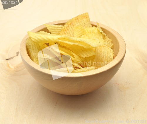 Image of Detailed but simple image of potato chips