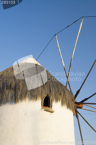 Image of traditional windmill greece