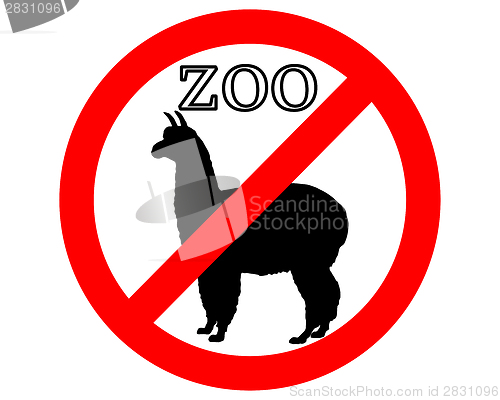 Image of Alpaca in zoo prohibited