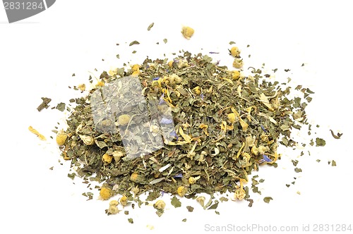 Image of Detailed but simple image of mixed herbs