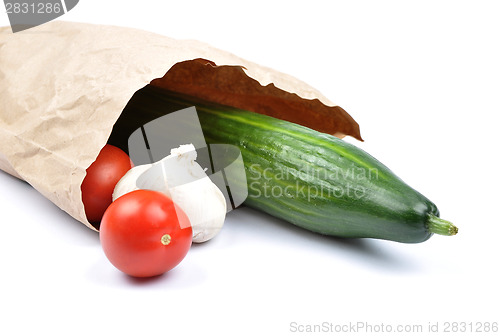 Image of Vegetables in paper bag