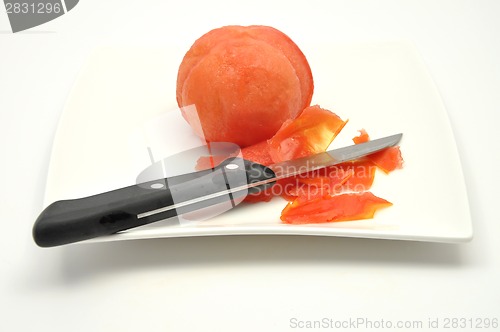 Image of Tomato peeling