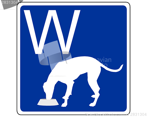 Image of Traffic sign for dogs