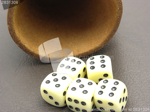 Image of Dice cup and dice