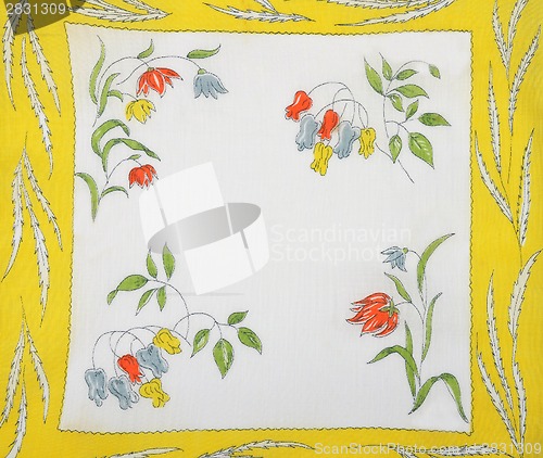 Image of Cloth with flowers