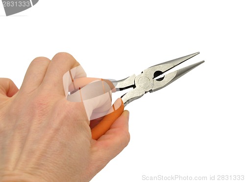 Image of Pliers in hand