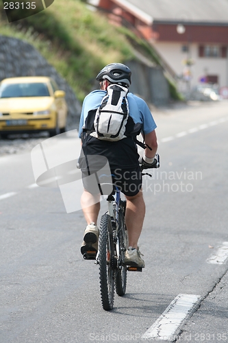 Image of Senior on bike