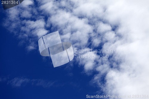 Image of Blue sky with clouds in nice day