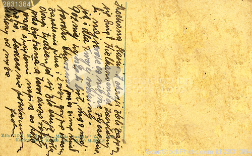 Image of Vintage postcard with handwritten message