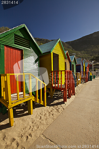 Image of Beach Cabins, Cape Town