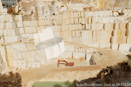 Image of White marble quarry
