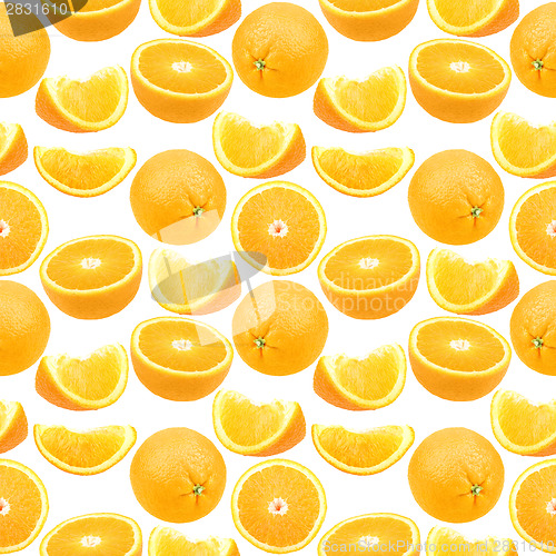 Image of Seamless pattern of oranges