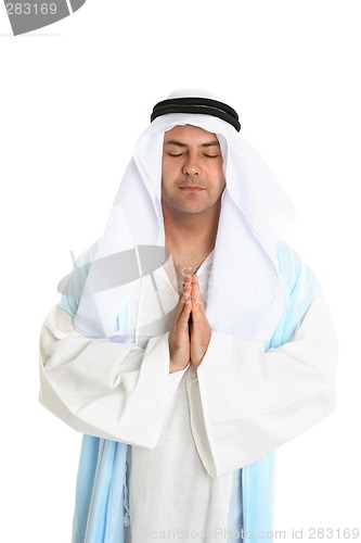 Image of Biblical man in praying