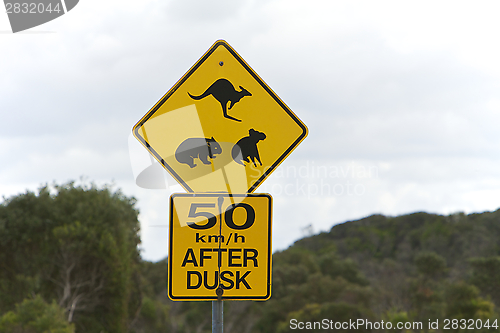 Image of Australian, road sign