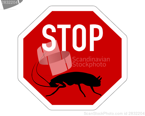Image of Cockroach stop sign