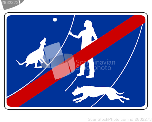 Image of Traffic sign for dogs