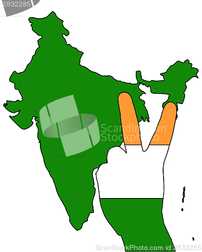 Image of India hand signal