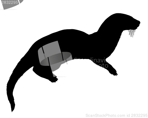 Image of Otter silhouette