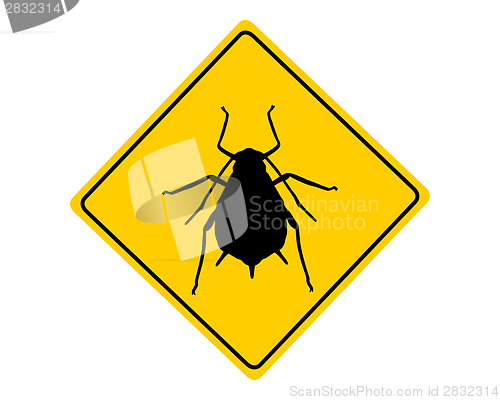 Image of Aphid warning sign