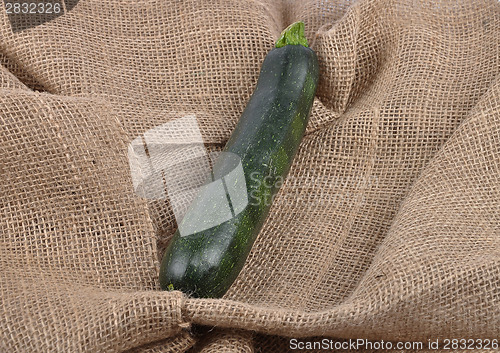 Image of Zucchini on jute