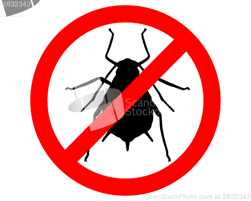 Image of Aphid prohibition sign