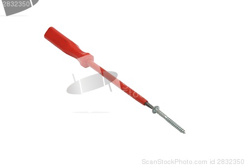 Image of Screwdriver and screw