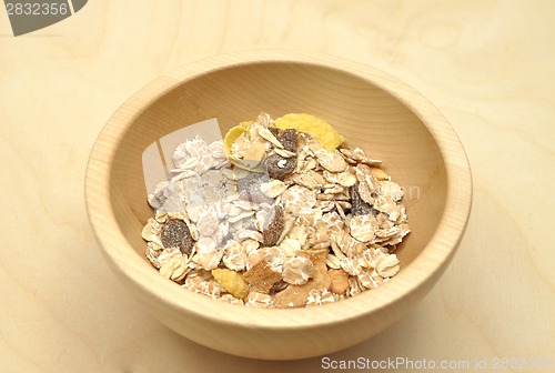 Image of Detailed but simple image of wholemeal muesli