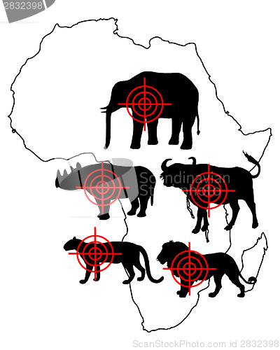 Image of Big Five cross hairs