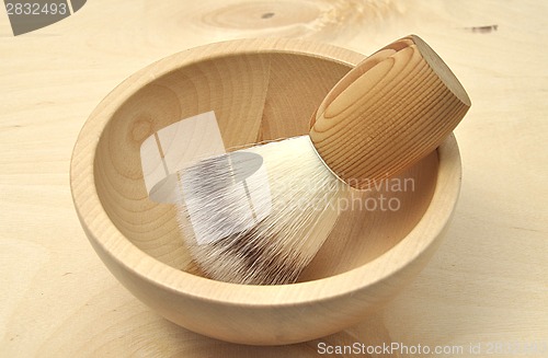 Image of Detailed and colorful image of shaving brush