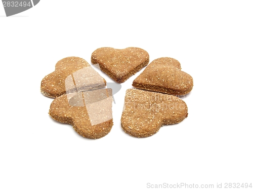 Image of Selfmade wholemeal-hearts for dogs