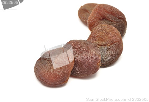 Image of Detailed and colorful image of dried apricots