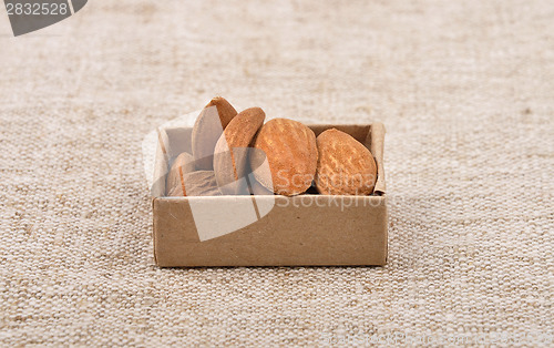 Image of Almonds on linen