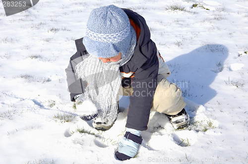 Image of Little boy playing