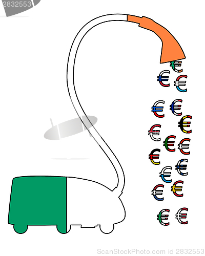 Image of Irish Euro vacuum cleaner