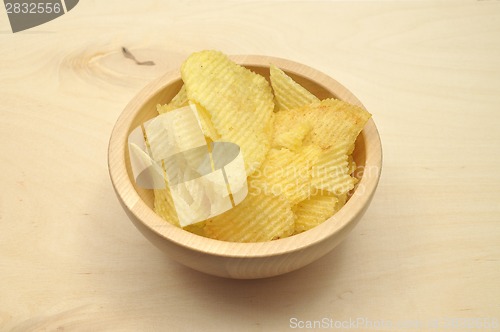 Image of Detailed but simple image of potato chips